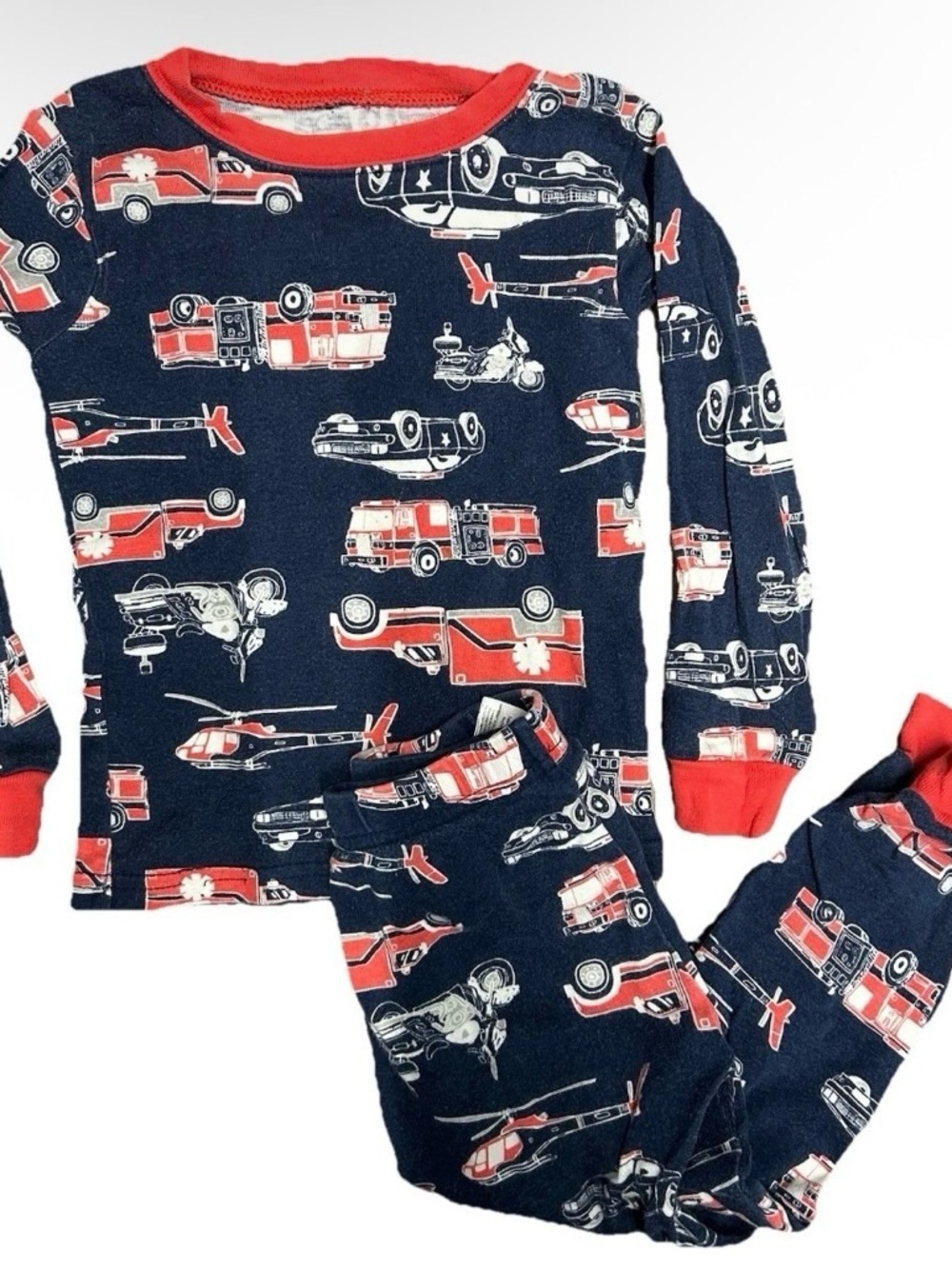 Lot Of 4 Toddler Cotton 2 Piece Pajama Sets Size 3T - Picture 5 of 6